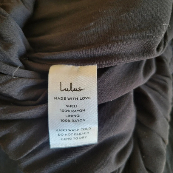 LULUS Black Deep V Neck Dolman Sleeve Pants Jumpsuit  Size Small - Picture 9 of 9